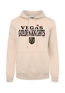 Levelwear Vegas Golden Knights Mens Tan Podium Festive Long Sleeve Hoodie