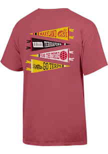 Maryland Terrapins Red Comfort Wash Short Sleeve T Shirt