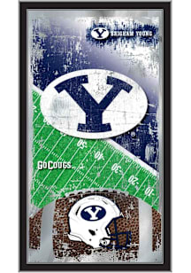 BYU Cougars Football Hanging Back Bar Mirror