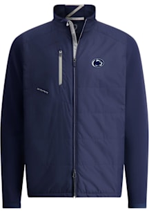 Mens Penn State Nittany Lions Navy Blue Zero Restriction Z625 Medium Weight Jacket