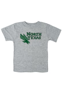 North Texas Mean Green Toddler Grey Big Logo Short Sleeve T-Shirt