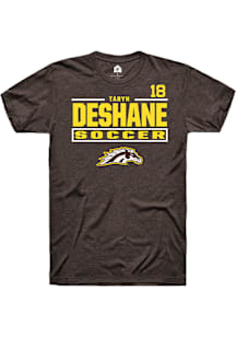 Taryn Deshane Western Michigan Broncos Brown NIL Stacked Box Short Sleeve Player T Shirt