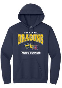 Mens Drexel Dragons Navy Blue Summit Sportswear Squash Hooded Sweatshirt