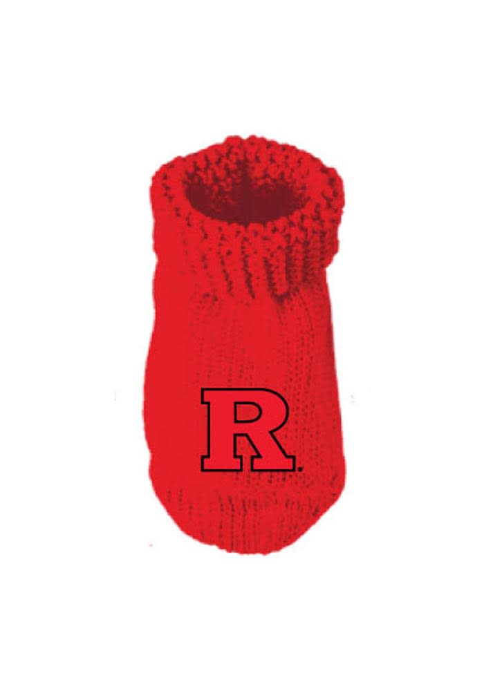 Rutgers Scarlet Knights Knit Baby Bootie Boxed Set