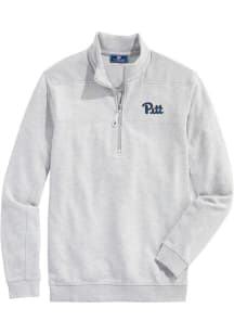 Mens Pitt Panthers Charcoal Vineyard Vines Shep Shirt Qtr Zip Pullover