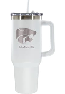 K-State Wildcats Grandma 40oz Stainless Steel Tumbler - White