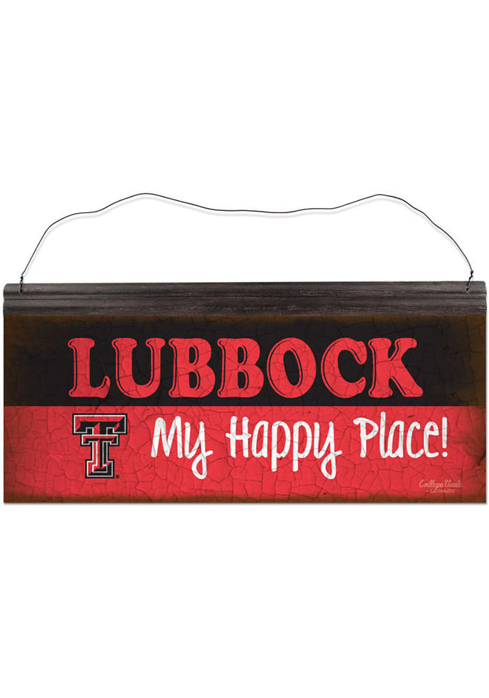 Texas Tech Red Raiders Happy Place Sign