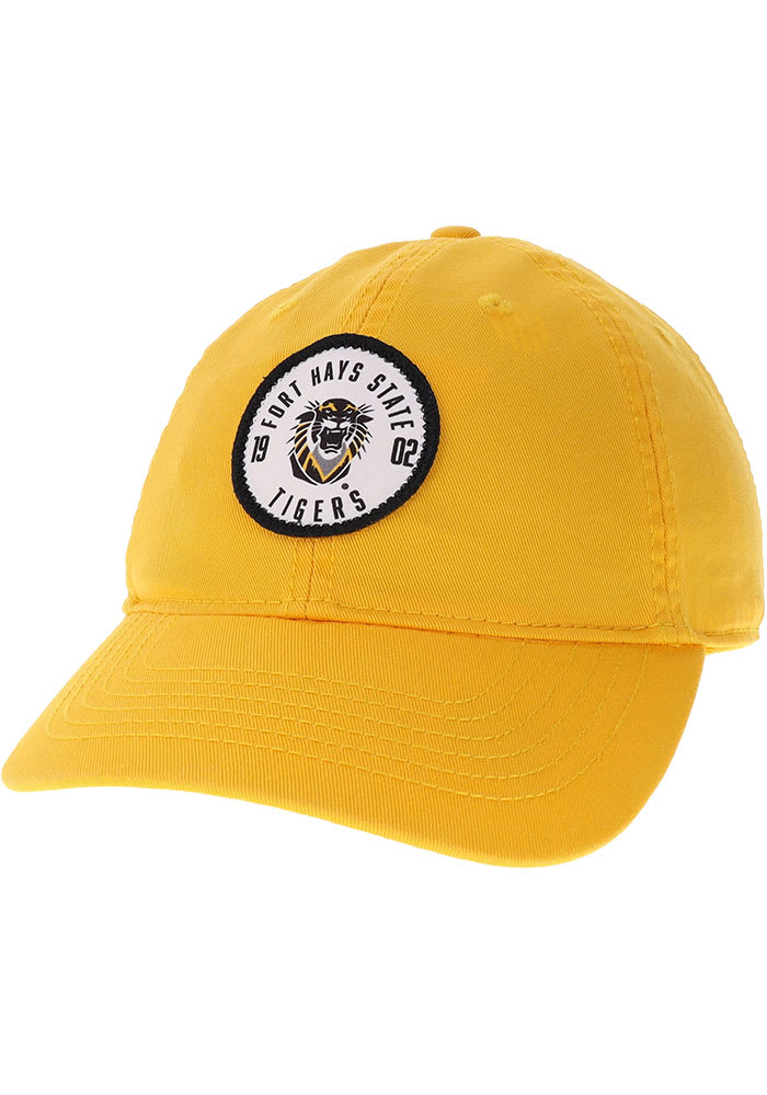 Fort Hays State Tigers Established Patch Adjustable Hat - Gold
