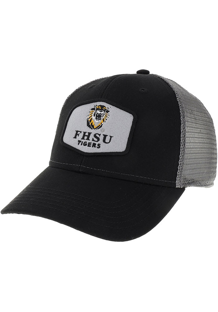 Fort Hays State Tigers Lo-Pro Snap Trucker Adjustable Hat - Black
