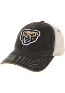 Oakland University Golden Grizzlies Old Favorite Trucker Adjustable Hat - Black