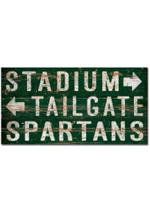 Michigan State Spartans Plank Sign Sign