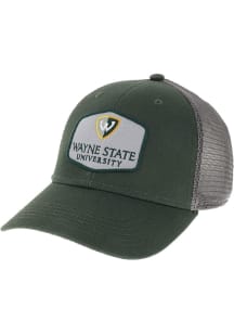 Wayne State Warriors Lo-Pro Snap Trucker Adjustable Hat - Green