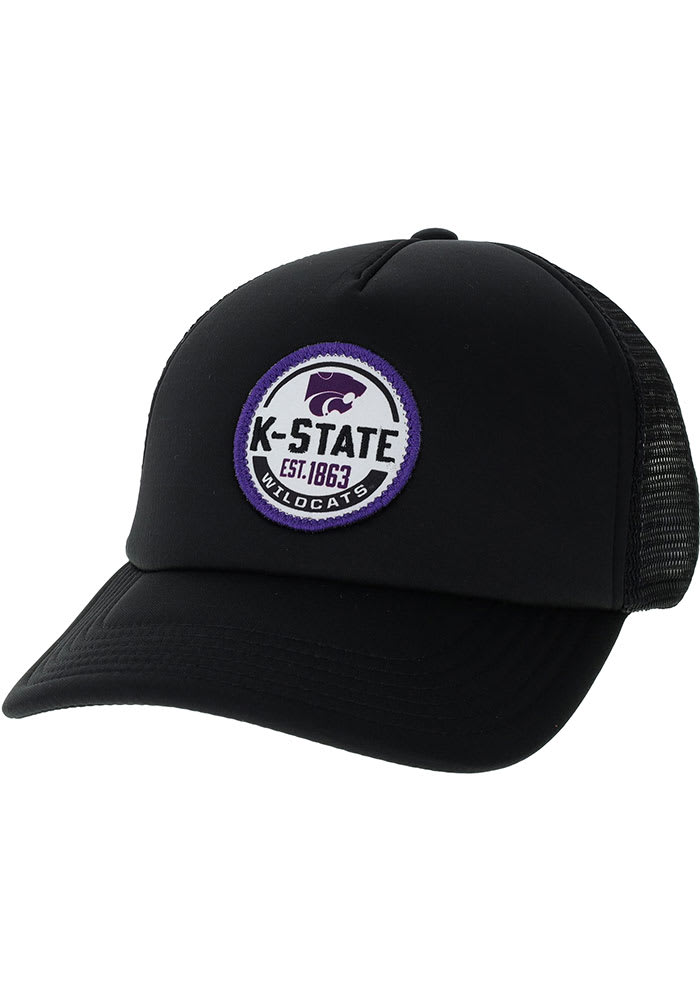 K-State Wildcats Laguna Foam Trucker Adjustable Hat - Black