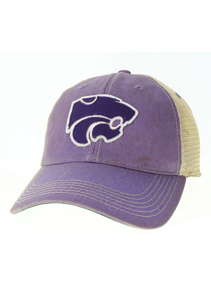 K-State Wildcats Old Favorite Trucker Adjustable Hat - Lavender