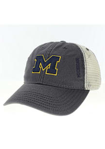 Michigan Wolverines Dashboard Trucker Adjustable Hat - Grey