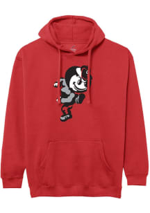Mens Red Ohio State Buckeyes Brutus Hooded Sweatshirt