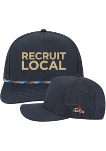 Tulsa Golden Hurricane Navy Blue Cut Above Adjustable Hat