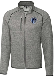 Cutter and Buck Sporting Kansas City Mens Grey Mainsail Big and Tall Light Weight Jacket