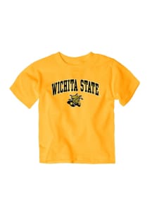 Wichita State Shockers Toddler Gold Arch Mascot Short Sleeve T-Shirt