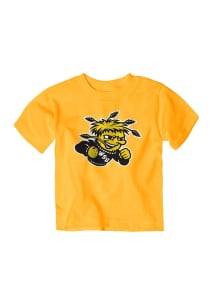 Wichita State Shockers Toddler Gold Mascot Short Sleeve T-Shirt