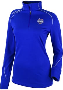 Columbia Florida Gators Womens Blue 2025 National Champions Heat Seal Omni Wick Shotgun 2.0 Qtr Zi..