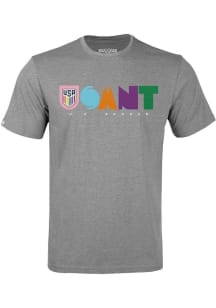 Levelwear USMNT Grey Richmond Full On Short Sleeve T Shirt