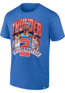 Shai Gilgeous-Alexander Oklahoma City Thunder Blue Triple Short Sleeve Player T Shirt