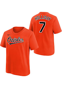 Jackson Holliday Baltimore Orioles Youth Orange Home NN Player Tee