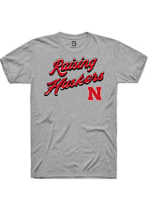 Summit Sportswear Nebraska Cornhuskers Grey RAISING MASCOTS Short Sleeve T Shirt