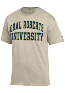 Champion Oral Roberts Golden Eagles Oatmeal Arch Name Short Sleeve T Shirt