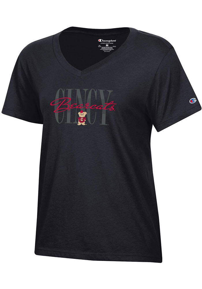 Champion Cincinnati Bearcats Womens Black Core Short Sleeve T-Shirt
