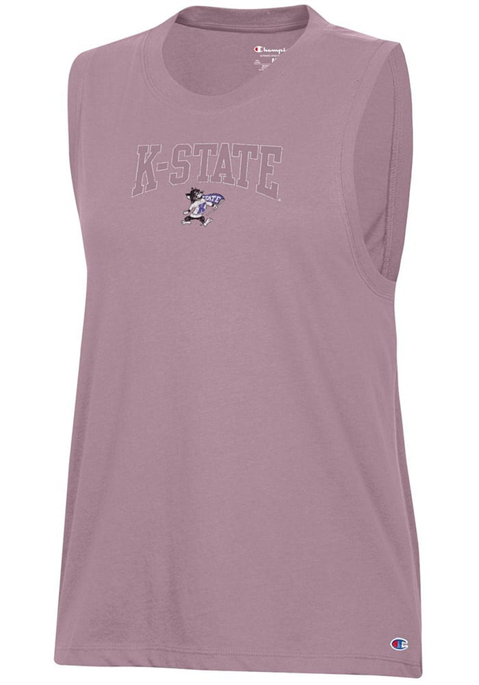 Champion K-State Wildcats Womens White Muscle Tank Top