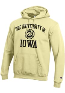 Champion Iowa Hawkeyes Mens Yellow Seal Long Sleeve Hoodie