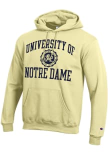 Champion Notre Dame Fighting Irish Mens Yellow Seal Long Sleeve Hoodie