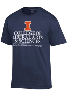 Champion Illinois Fighting Illini Navy Blue College of Liberal Arts and Sciences Short Sleeve T ..
