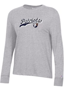 Champion UT Tyler Patriots Womens Grey Core LS Tee