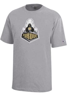 Champion Purdue Boilermakers Youth Grey Mascot Short Sleeve T-Shirt