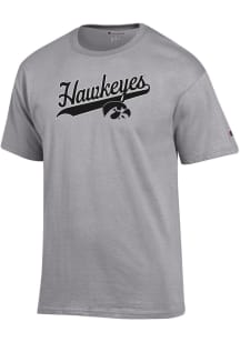 Champion Iowa Hawkeyes Black Script Logo Short Sleeve T Shirt