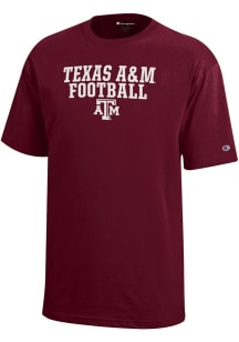 Champion Texas A&amp;M Aggies Youth Maroon Sport Drop Short Sleeve T-Shirt