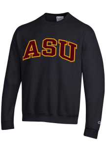 Champion Arizona State Sun Devils Mens Black Arch Twill Long Sleeve Crew Sweatshirt