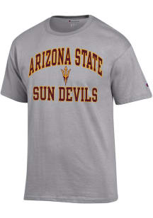 Champion Arizona State Sun Devils Grey Number One Short Sleeve T Shirt