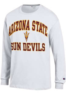 Champion Arizona State Sun Devils White Number One Long Sleeve T Shirt