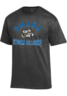 Champion Omaha Storm Chasers Grey Jersey Short Sleeve T Shirt