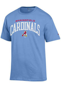 Champion Springfield Cardinals Light Blue Arch City Logo Mascot Short Sleeve T Shirt