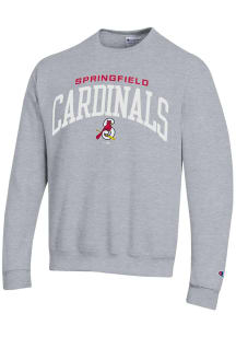Champion Springfield Cardinals Mens Grey Powerblend Long Sleeve Crew Sweatshirt