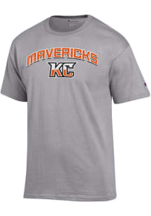 Champion Kansas City Mavericks Grey Heart and Soul Short Sleeve T Shirt