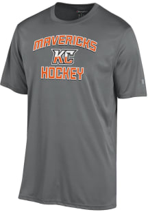 Champion Kansas City Mavericks Grey Heart and Soul with Sport Drop Short Sleeve T Shirt