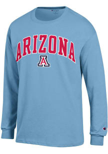 Champion Arizona Wildcats Blue Arch Mascot Long Sleeve T Shirt