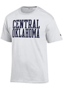 Champion Central Oklahoma Bronchos White Arch Name Short Sleeve T Shirt