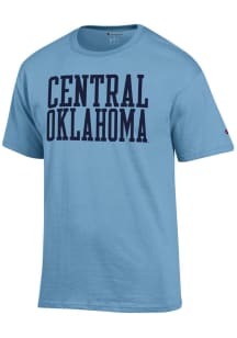Champion Central Oklahoma Bronchos Blue Arch Name Short Sleeve T Shirt
